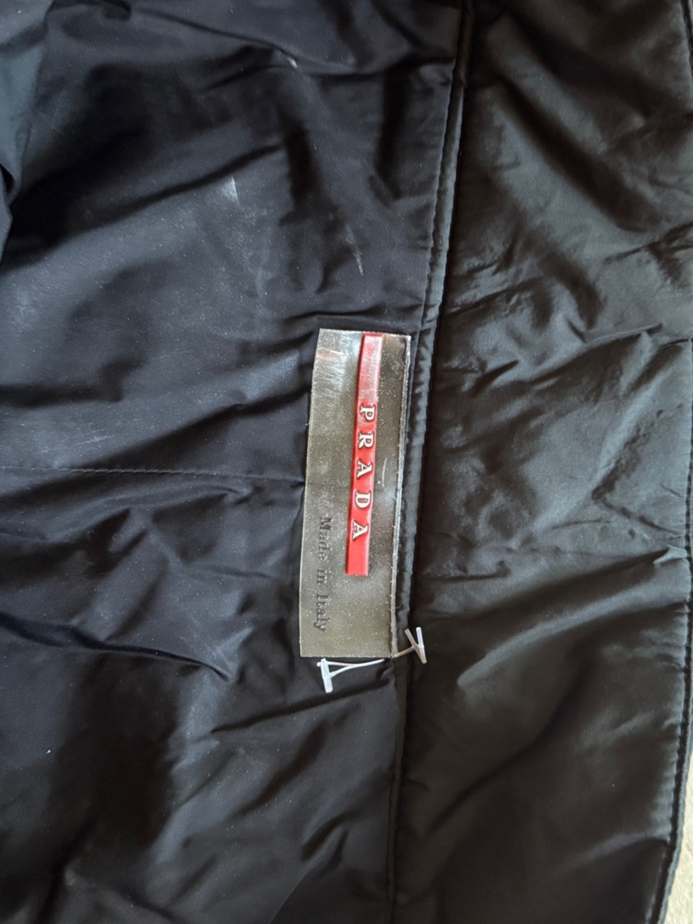 Prada Linea Rossa nylon ski pants black vintage - Picture 3 of 10